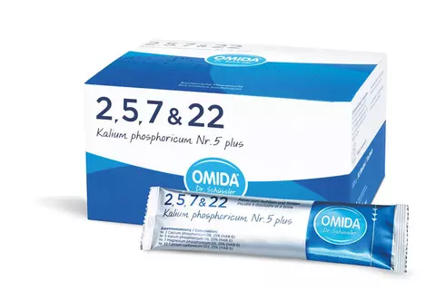 Kalium phosphoricum Nr. 5 plus mit Schüssler Salz Nr. 2, 5, 7 & 22